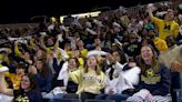 Michigan students gather on campus to watch big game