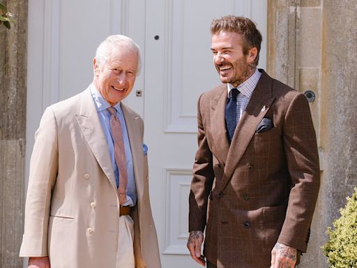 Beckham used to stand for Queen's Speech. Now he stands with Charles