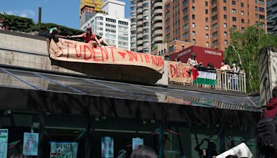 Pro-Palestinian encampment pops up at Fordham University’s Lincoln Center campus