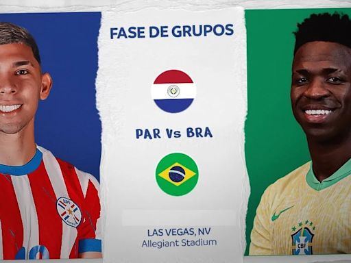 Dónde ver Brasil vs Paraguay HOY en Perú: canal tv online del partido por fecha 2 del Grupo D de la Copa América 2024