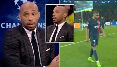 Fans are not happy with what Thierry Henry said about Kylian Mbappe after PSG crash out of Champions League