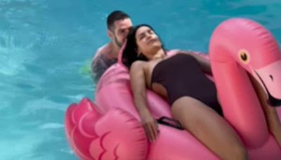 Watch: Natasha Stankovic Chills In The Pool With Aleksandar Ilic - News18