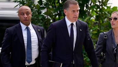 Hunter Biden and first lady Jill Biden arrive for jury selection in his federal gun case