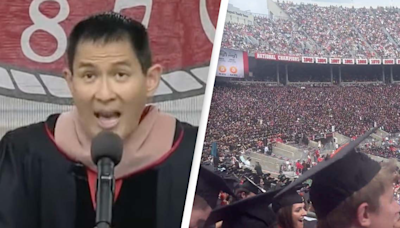 College graduation speaker booed by entire stadium after Bitcoin rant claiming he took psychedelics to write speech