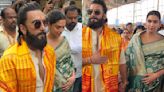 Ranveer Singh Protects Pregnant Deepika Padukone During Visit To Mumbai's Siddhivinayak Temple Ahead Of Due Date (VIDEO)