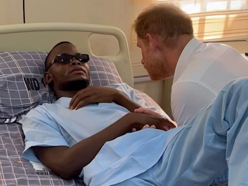 Prince Harry Channels Mom Princess Diana at Bedside of Wounded Nigerian Solider: 'Be Strong' (Exclusive Video)