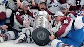 Avalanche damage Stanley Cup moments after winning it