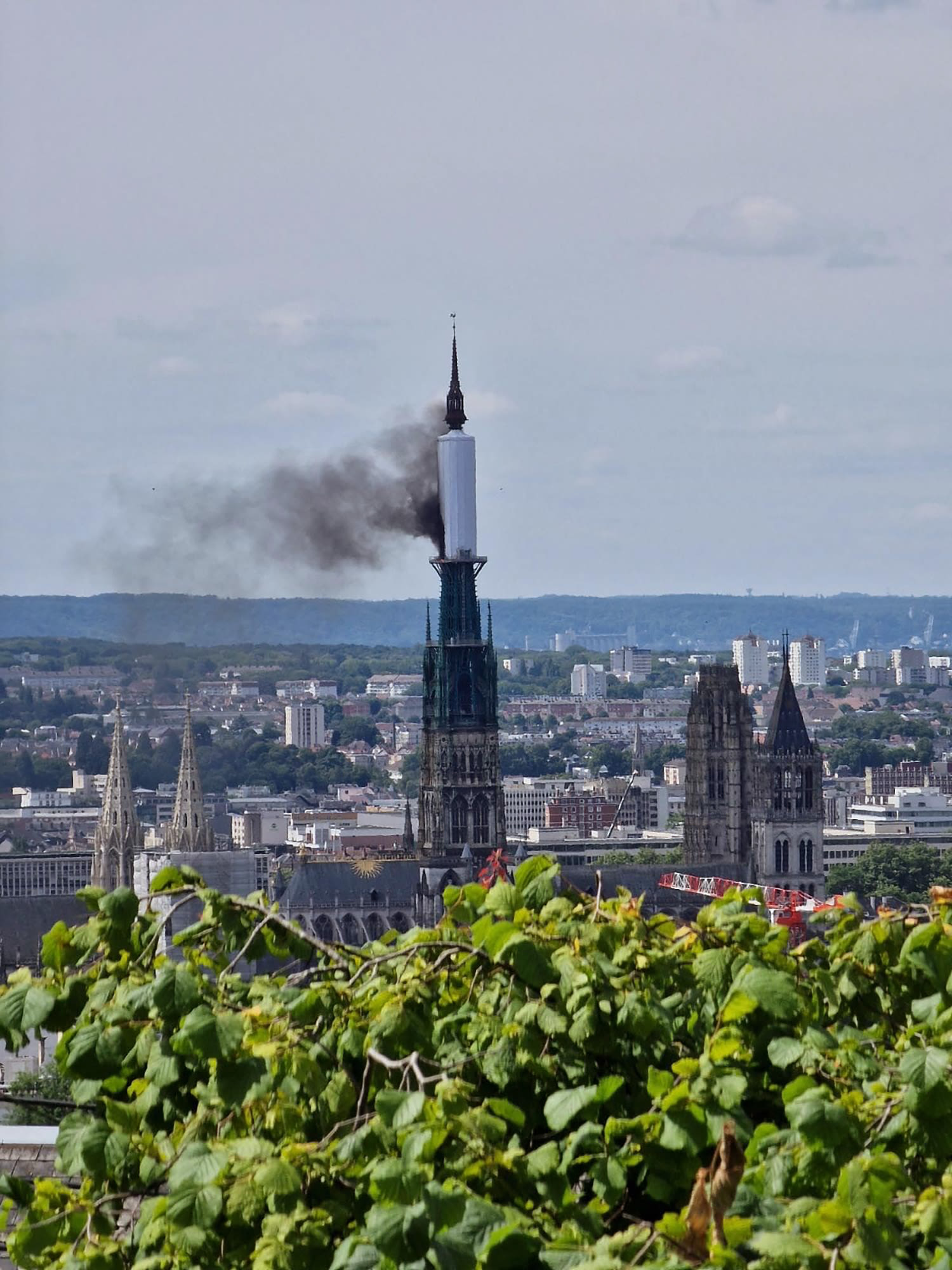 Fire Extinguished at Rouen Cathedral, a Frequent Subject of Monet's Paintings