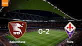 Fiorentina se lleva tres puntos a casa después de ganar 2-0 a Salernitana