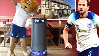 England will be served by grumpy German robot waiter Robbie at Euro 2024 hotel