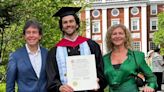 Genio: las fotos de la graduación del hijo de Ariel Rodríguez Palacios en Harvard