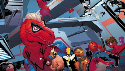 Spider-Society writer talks bringing together every Spider-Man from across the Spider-Verse, from Spider-Rex to Spider-Ham and more