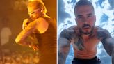 Heart-stopping moment reggaeton singer's hair goes up in flames