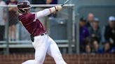 Bradley Boedeker anchors first base for A&M Consolidated baseball team