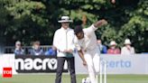 One-off Test: Four-wicket Ngarava puts Zimbabwe on top against Ireland | Cricket News - Times of India