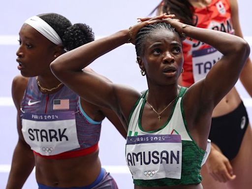 World record holder Tobi Amusan crashes out of Olympic 100m hurdles