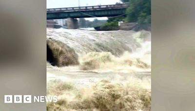 Watch: River rages after Storm Beryl floods Vermont