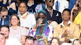 Jodie Turner-Smith Sports Protective Scarves At Wimbledon Tournament | Essence