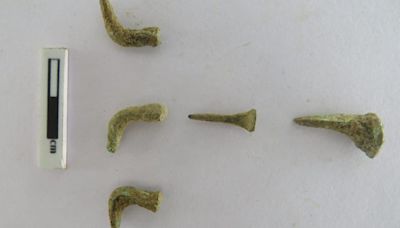 Copper nails found at Porpanaikottai excavation site