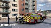 Fire on roof of Plymouth flats causes evacuation of building