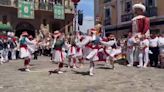 San Fermín 2024 | Último baile de Duguna en la despedida de la Comparsa de Gigantes y Cabezudos