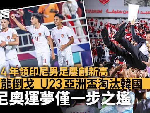 U23亞洲盃｜申台龍領印尼倒戈淘汰韓國 上任4年排名躍升超越港足