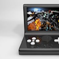 A gaming console that can be used both as a stationary console with a TV or monitor, and as a portable handheld device. Offers a range of games with varying levels of graphics and gameplay. Usually comes with detachable controllers for both gameplay modes.
