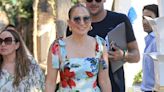 Jennifer Lopez Is Fabulous in Florals During Afternoon Lunch Outing in Capri
