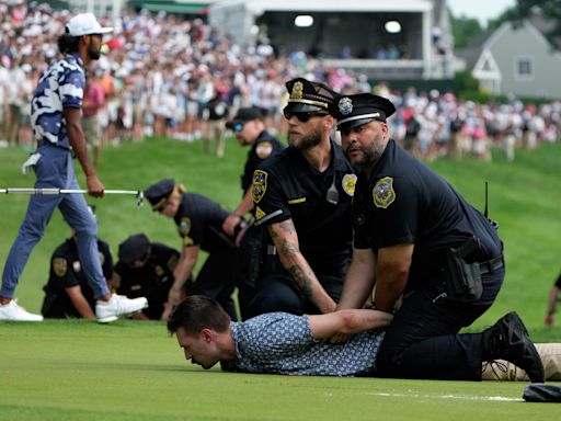 Travelers Championship protesters explain 18th hole disruption as ‘fire alarm for the society’