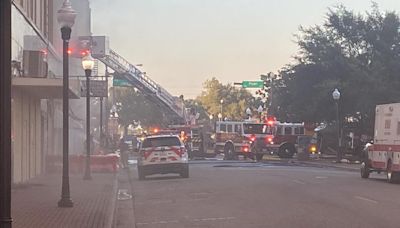 Fire guts historic vacant building Thursday night in downtown Beaumont