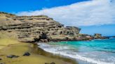 Rare green-sand beach area in Hawaii being destroyed by tourists