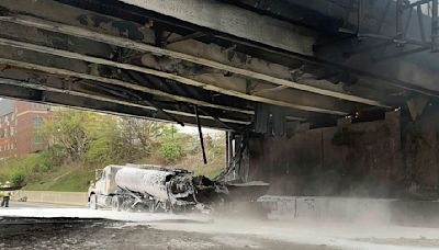 All lanes of I-95 in Connecticut shut down following fiery crash involving gas tanker - TheTrucker.com