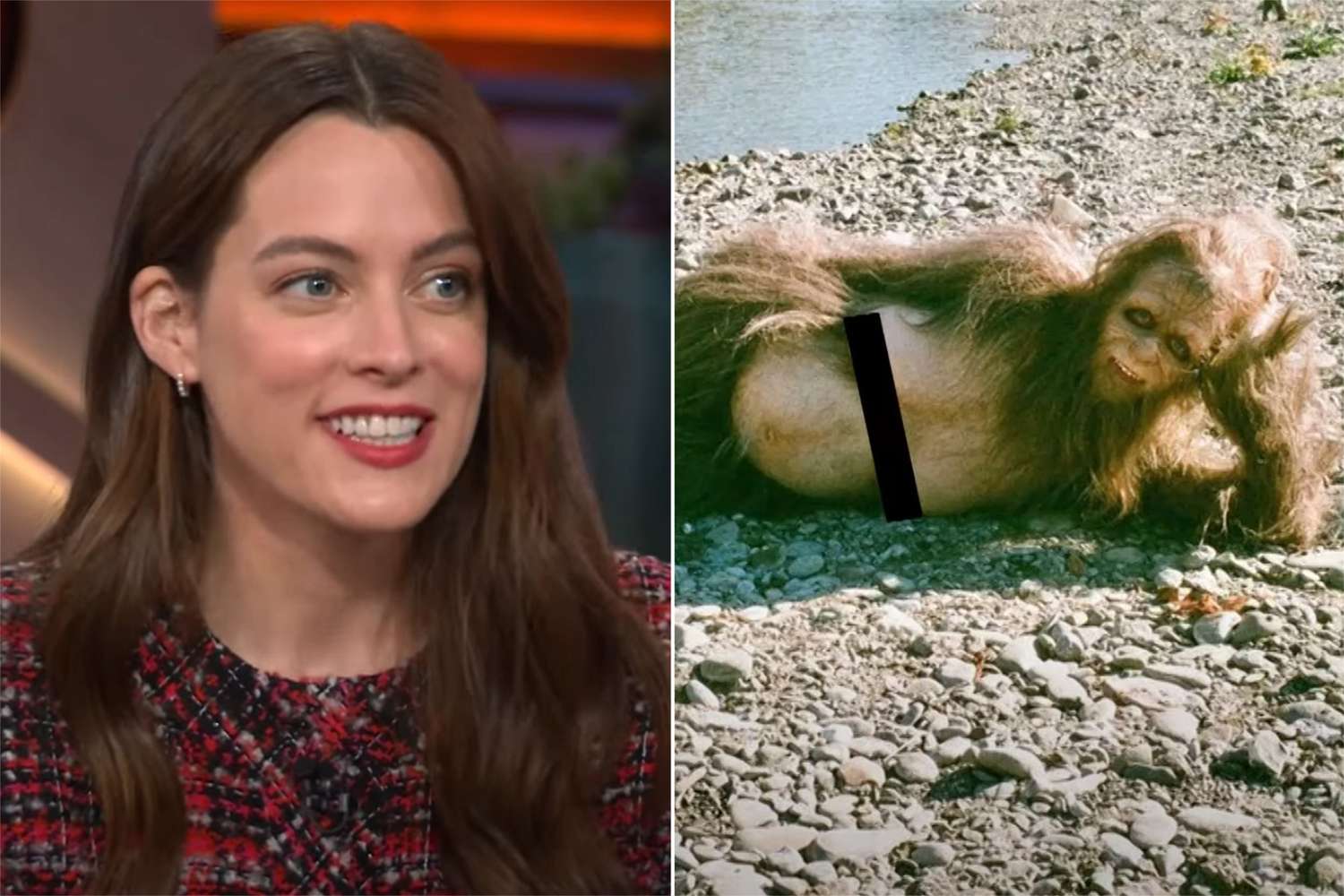 Riley Keough's sasquatch nudity censored on 'The Kelly Clarkson Show'