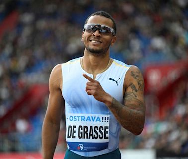 El velocista canadiense De Grasse llega a tiempo para los Juegos Olímpicos de París