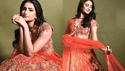 "Better than Sara, Ananya": Palak Tiwari steals spotlight with her orange lehenga at Radhika – Anant's sangeet