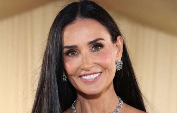 Demi Moore Rocks Sheer Slip Dress During High-Fashion Outing With Pup Pilaf