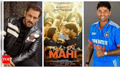 Salman Khan Wishes Janhvi Kapoor and Rajkummar Rao Success in 'Mr & Mrs Mahi' Film | - Times of India