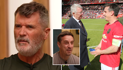 Roy Keane mocks Gary Neville for something he still does with Sir Alex Ferguson years after Man Utd exit