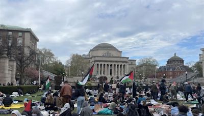 La sentada pro Gaza en la Universidad de Columbia sigue pese a los arrestos y expulsiones