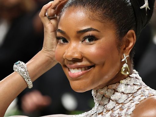 Gabrielle Union Rocks Prada Swimsuit and Tiffany Necklace in Steamy Photos with Hubby Dwyane Wade