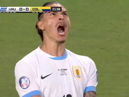 Darwin Nunez screams in fury as Liverpool star feels Copa America pressure