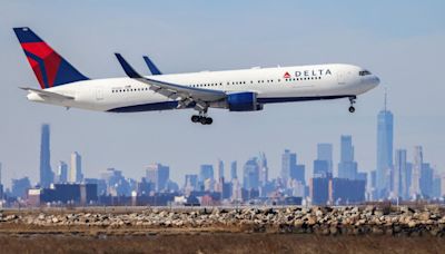 Delta Air Lines plane's emergency slide falls off after takeoff in New York