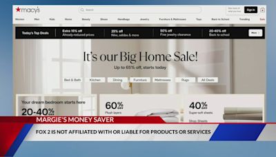 Save up to 65% off on home items at Macy’s