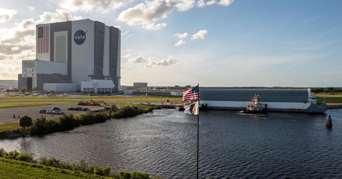 NASA Invites Media to See Artemis II Moon Rocket Elements at Kennedy