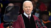 Biden appears to clap after Morehouse grad calls for 'immediate and permanent cease-fire' in Gaza during commencement
