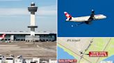 Swiss Air jet almost collides with four other planes in near-catastrophe on JFK runway