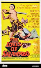 THE LOVES OF SALAMMBO, (aka SALAMBO), US poster art, center: Jeanne ...