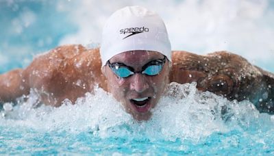 Caeleb Dressel makes his debut at U.S. swim trials, advancing in the 100 free