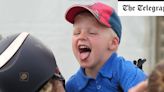 Zara Tindall’s son sticks his tongue out at mother