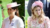Princesses Beatrice and Eugenie Subtly Coordinate in Muted Colors at Royal Ascot